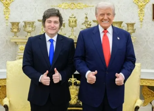 Javier Milei con Donald Trump