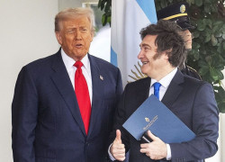 Donald Trump y Javier Milei en la Casa Blanca