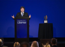 Milei en la Fundación Libertad