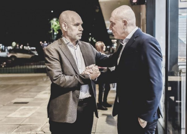 Horacio Rodríguez Larreta junto a José Luis Espert