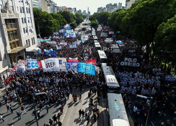 Protesta de movimientos sociales