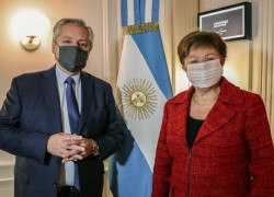 Alberto Fernández y Kristalina Georgieva